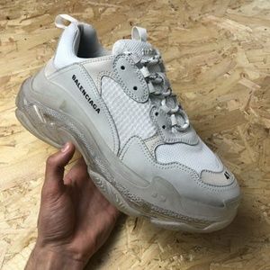 Balenciaga triple S clear bottom
